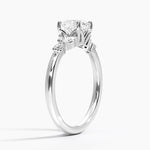 Verbena Diamond Ring Platinum Cushion Engagement Ring