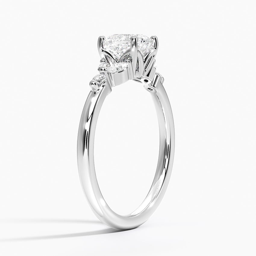 Verbena Diamond Ring Platinum Cushion Engagement Ring