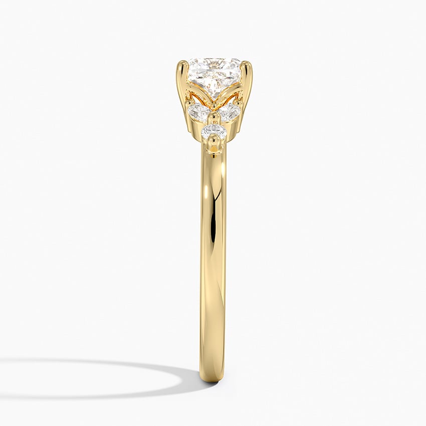 Verbena Diamond Ring Yellow Gold 18k Cushion Engagement Ring