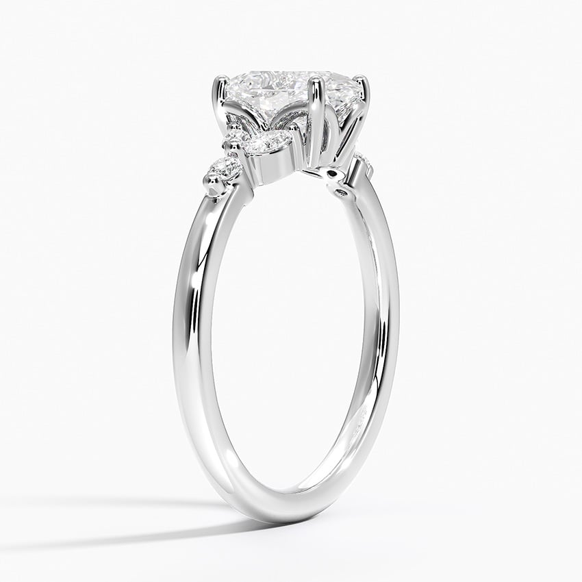 Verbena Diamond Ring Platinum Oval Engagement Ring