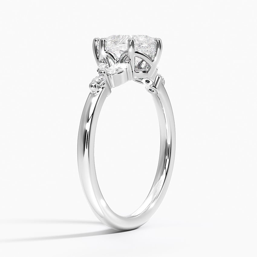 Verbena Diamond Ring Platinum Pear Engagement Ring