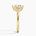 Verbena Diamond Ring Yellow Gold 18k Pear Engagement Ring