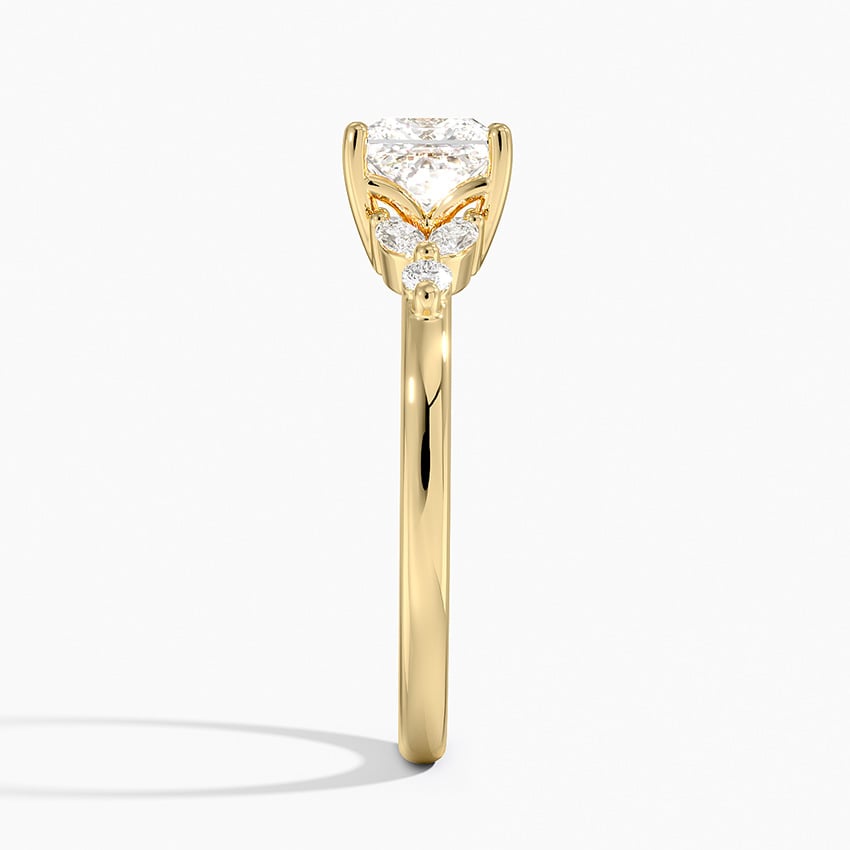 Verbena Diamond Ring Yellow Gold 18k Princess Engagement Ring