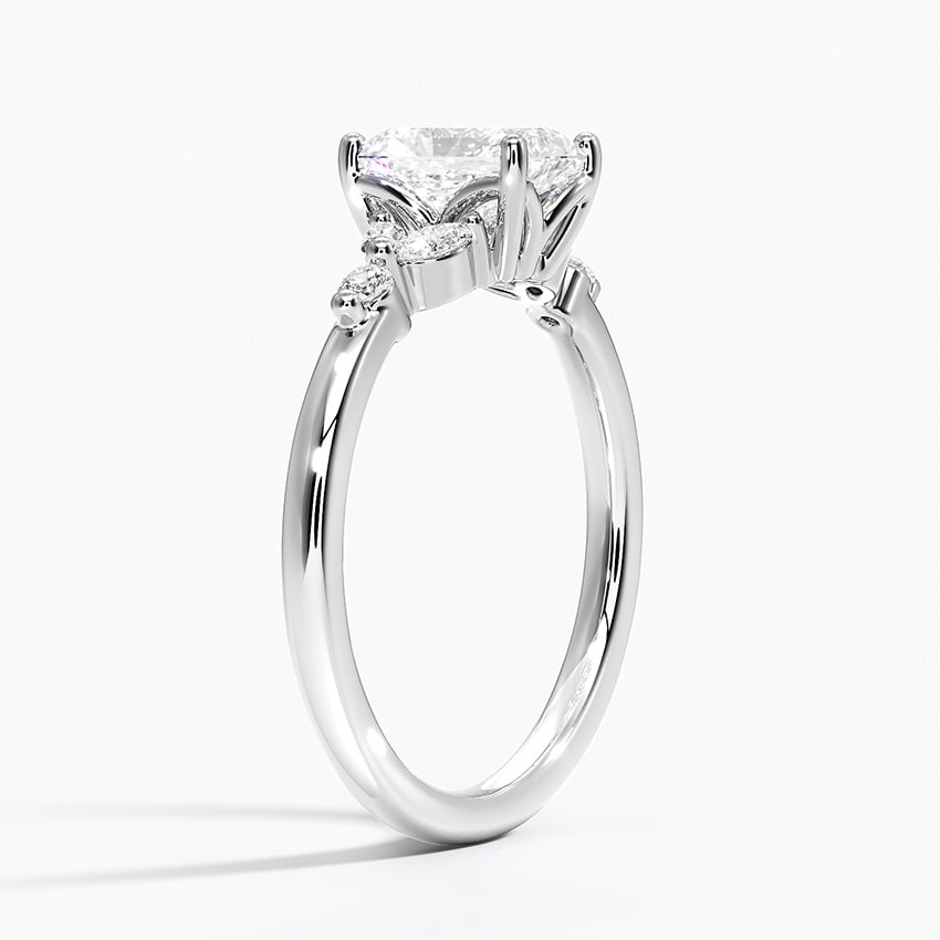 Verbena Diamond Ring Platinum Radiant Engagement Ring