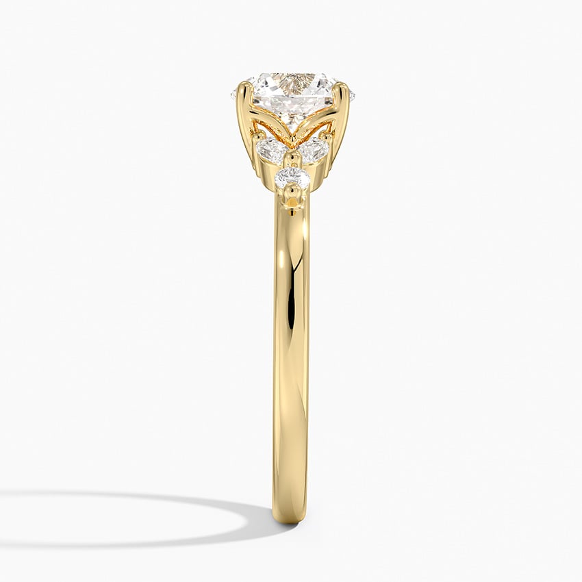 Verbena Diamond Ring Yellow Gold 18k Round Engagement Ring