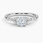 Verbena Diamond Ring Platinum Cushion Engagement Ring