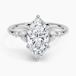 Verbena Diamond Ring Platinum Marquise Engagement Ring