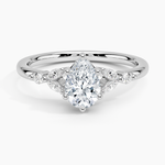 Verbena Diamond Ring Platinum Pear Engagement Ring