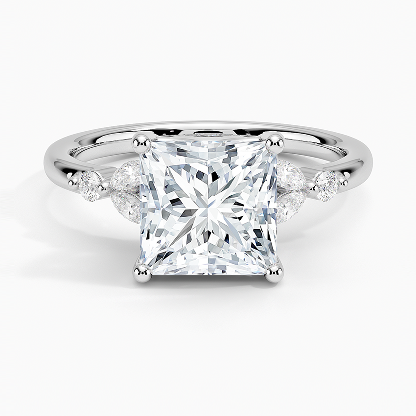 Verbena Diamond Ring Platinum Princess Engagement Ring
