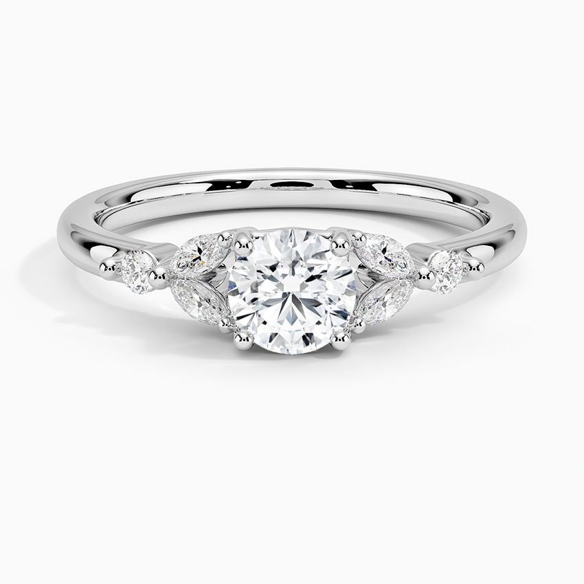 Verbena Diamond Ring Platinum Round Engagement Ring