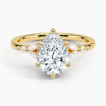 Verbena Diamond Ring Yellow Gold 18k Pear Engagement Ring