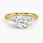 Verbena Diamond Ring Yellow Gold 18k Round Engagement Ring