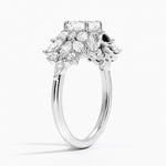 Grand Nadia Diamond Ring Platinum Asscher Engagement Ring