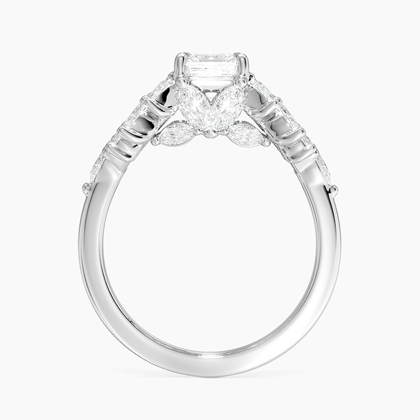 Grand Nadia Diamond Ring Platinum Asscher Engagement Ring