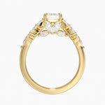 Grand Nadia Diamond Ring Yellow Gold 18k Asscher Engagement Ring