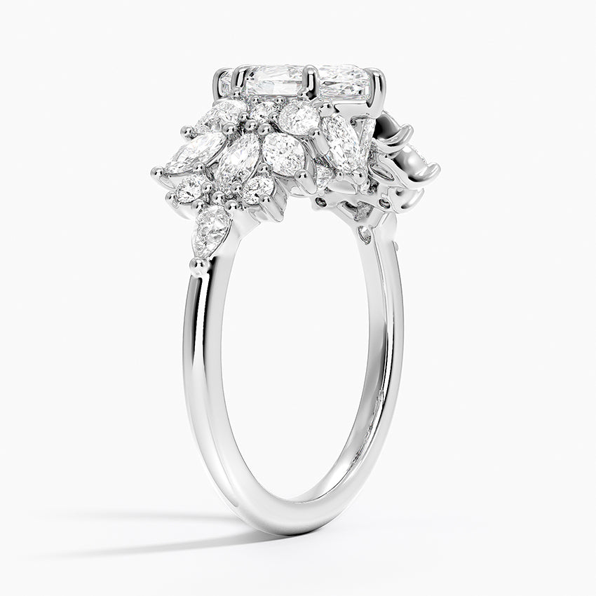 Grand Nadia Diamond Ring Platinum Marquise Engagement Ring