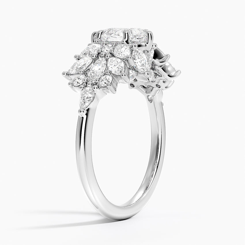 Grand Nadia Diamond Ring Platinum Pear Engagement Ring