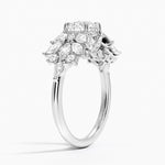Grand Nadia Diamond Ring Platinum Round Engagement Ring