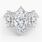Grand Nadia Diamond Ring Platinum Marquise Engagement Ring
