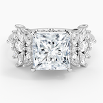 Grand Nadia Diamond Ring Platinum Princess Engagement Ring
