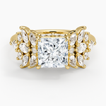 Grand Nadia Diamond Ring Yellow Gold 18k Princess Engagement Ring