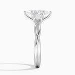 Twisted Vine Three Stone Diamond Ring Platinum Marquise Engagement Ring