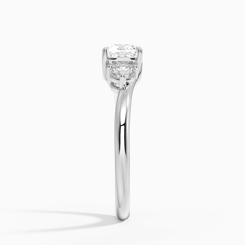 Atelier Three Stone Diamond Ring (1/3 ct. tw.) Platinum Cushion Engagement Ring