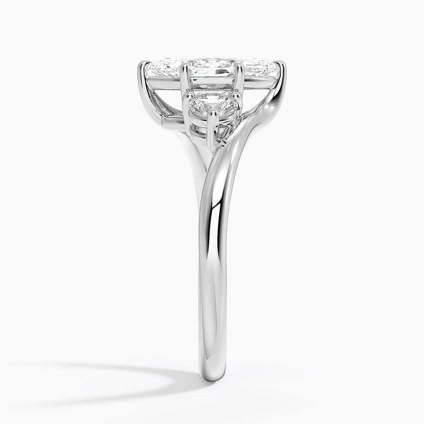 Atelier Three Stone Diamond Ring (1/3 ct. tw.) Platinum Marquise Engagement Ring