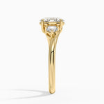 Atelier Three Stone Diamond Ring (1/3 ct. tw.) Yellow Gold 18k Oval Engagement Ring