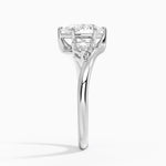 Atelier Three Stone Diamond Ring (1/3 ct. tw.) Platinum Pear Engagement Ring