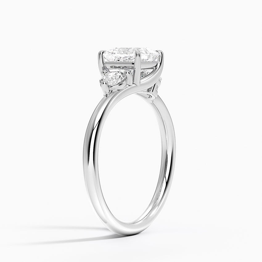 Atelier Three Stone Diamond Ring (1/3 ct. tw.) Platinum Princess Engagement Ring