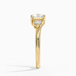 Atelier Three Stone Diamond Ring (1/3 ct. tw.) Yellow Gold 18k Princess Engagement Ring