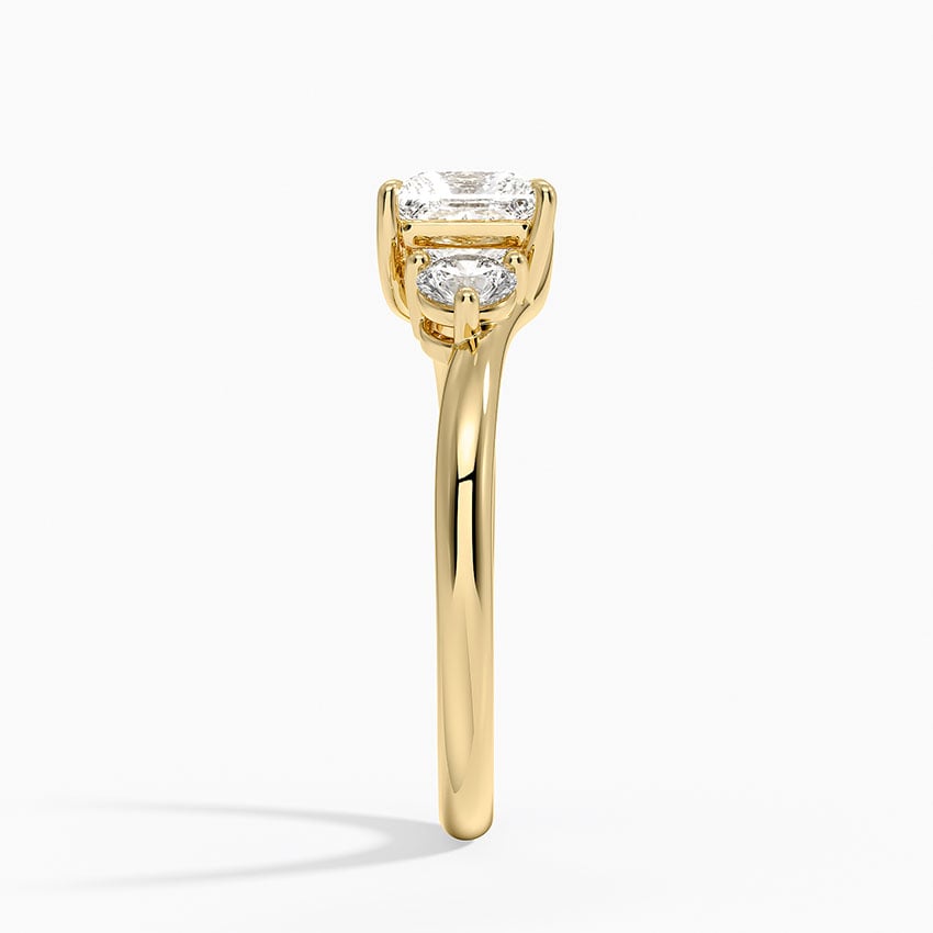 Atelier Three Stone Diamond Ring (1/3 ct. tw.) Yellow Gold 18k Princess Engagement Ring