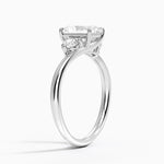 Atelier Three Stone Diamond Ring (1/3 ct. tw.) Platinum Radiant Engagement Ring