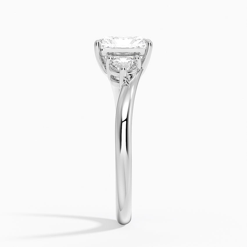 Atelier Three Stone Diamond Ring (1/3 ct. tw.) Platinum Radiant Engagement Ring