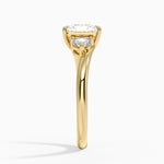 Atelier Three Stone Diamond Ring (1/3 ct. tw.) Yellow Gold 18k Radiant Engagement Ring