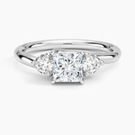 Atelier Three Stone Diamond Ring (1/3 ct. tw.) Platinum Princess Engagement Ring
