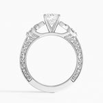 Aberdeen Celtic Diamond Ring Platinum Cushion Engagement Ring