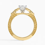 Aberdeen Celtic Diamond Ring Yellow Gold 18k Marquise Engagement Ring