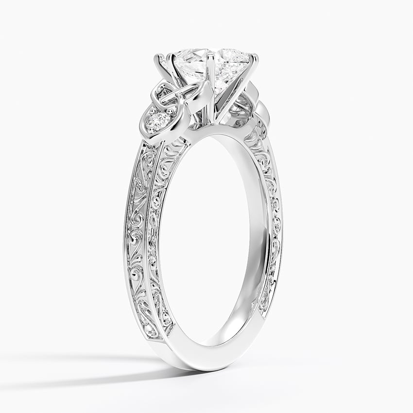 Aberdeen Celtic Diamond Ring Platinum Pear Engagement Ring