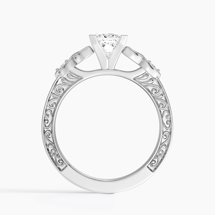 Aberdeen Celtic Diamond Ring Platinum Princess Engagement Ring
