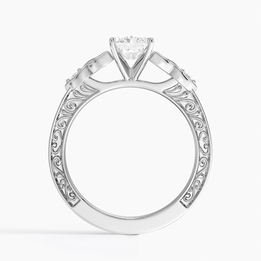 Aberdeen Celtic Diamond Ring Platinum Radiant Engagement Ring