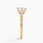 Aimee 1.7mm Diamond Ring Yellow Gold 18k Emerald Engagement Ring