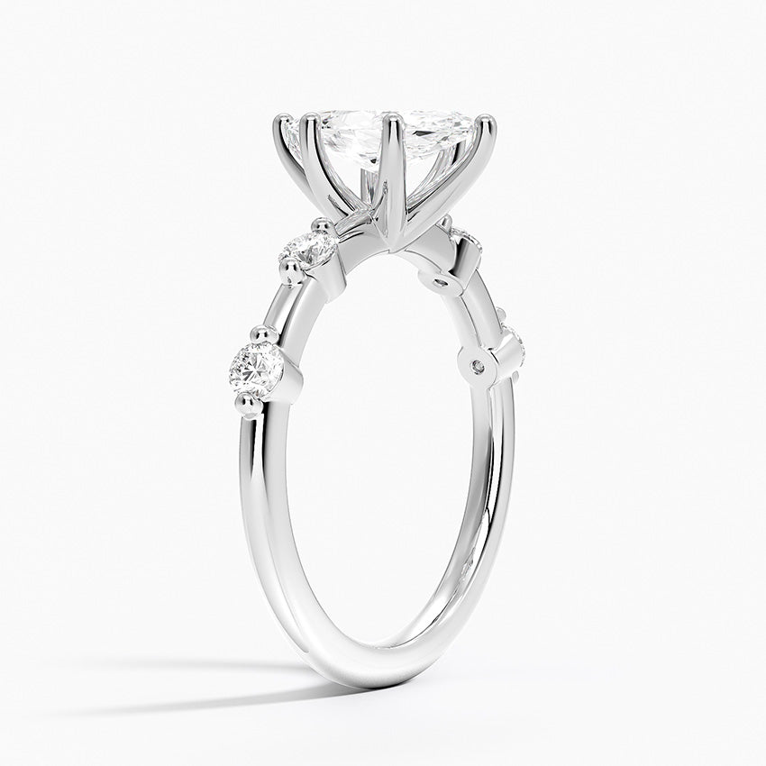 Aimee 1.7mm Diamond Ring Platinum Marquise Engagement Ring
