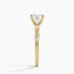Aimee 1.7mm Diamond Ring Yellow Gold 18k Princess Engagement Ring
