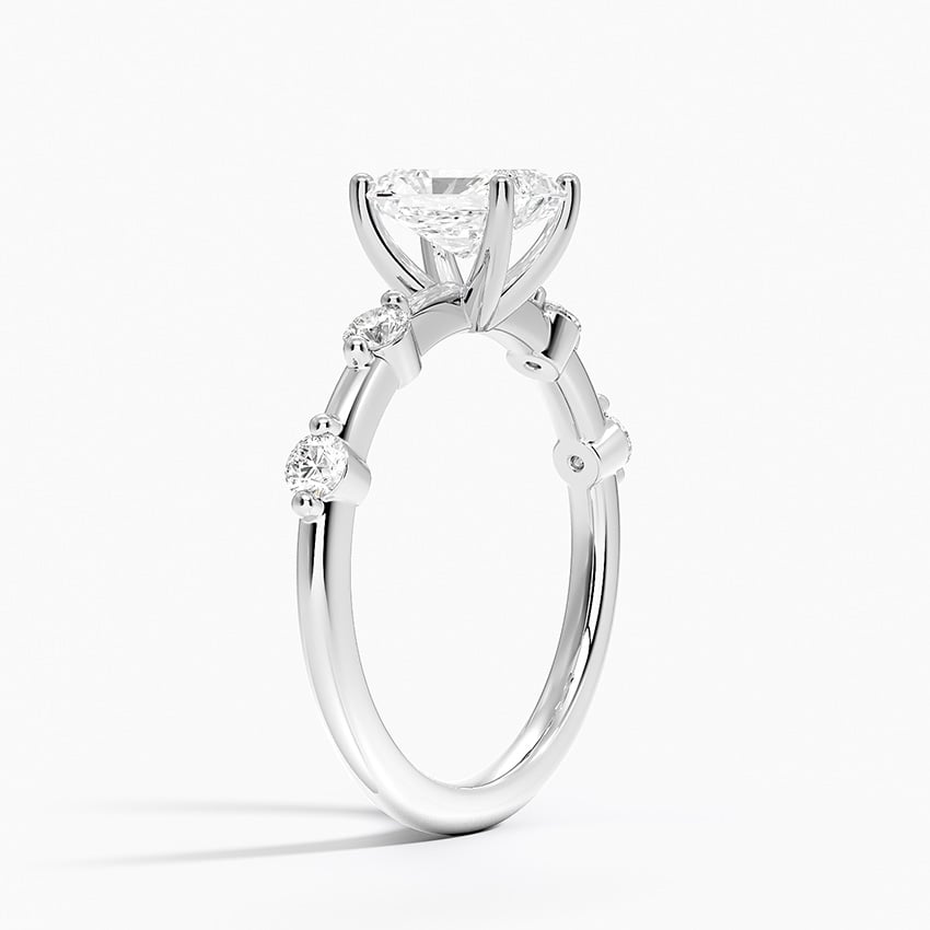 Aimee 1.7mm Diamond Ring Platinum Radiant Engagement Ring