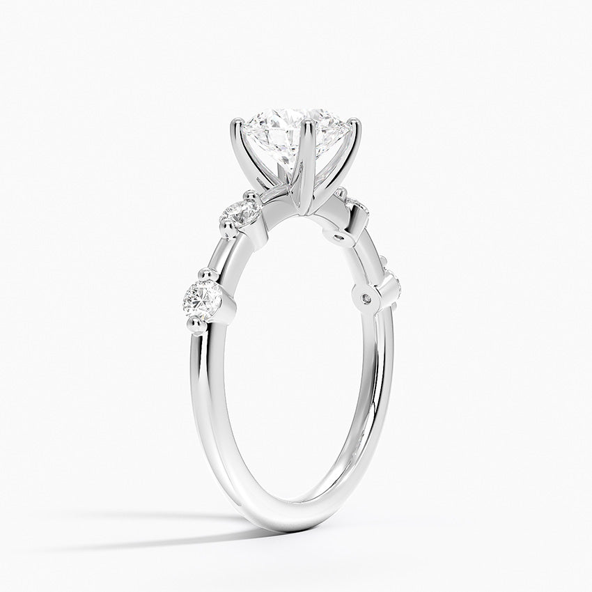 Aimee 1.7mm Diamond Ring Platinum Round Engagement Ring