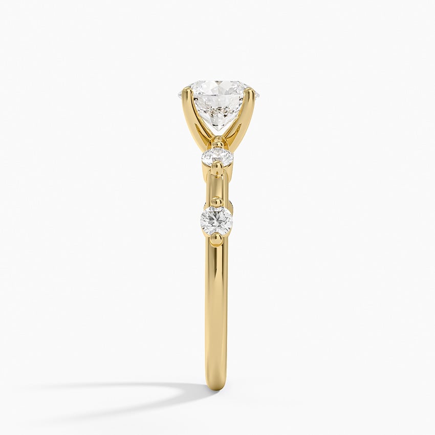 Aimee 1.7mm Diamond Ring Yellow Gold 18k Round Engagement Ring