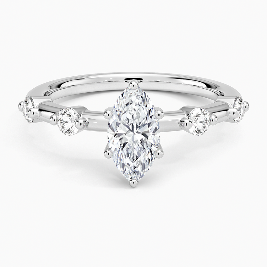Aimee 1.7mm Diamond Ring Platinum Marquise Engagement Ring
