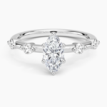 Aimee 1.7mm Diamond Ring Platinum Marquise Engagement Ring